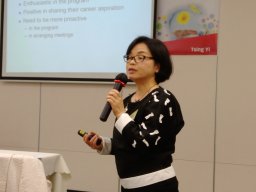 ITP Chairlady, Ms. Angie Yu, addressing at the ceremony
