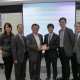 Meeting with HR Link Alumni Association reps Frankie Tsang and Ms Ellmo Lai